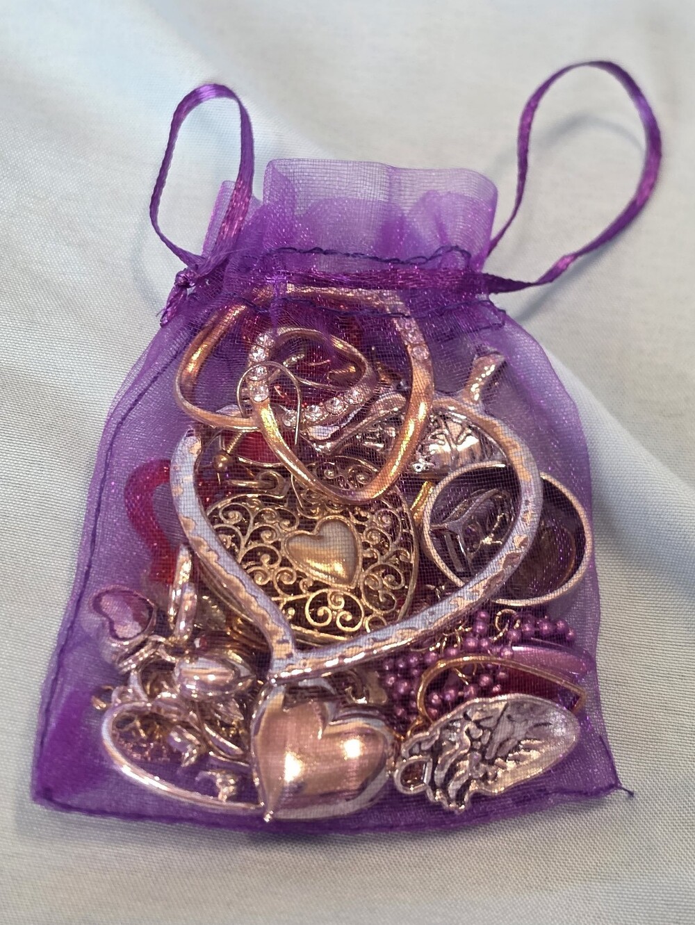 Heart Charm Jewelry Crafting Mystery Bag